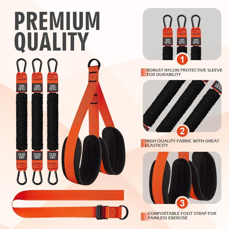 Leekey Resistance Bands, Exercise Bands,Pull Up Assist Bands - Bands for Working Out,Band for Men and Women Fitness Training, Physical Therapy,Home Workouts - Image 5